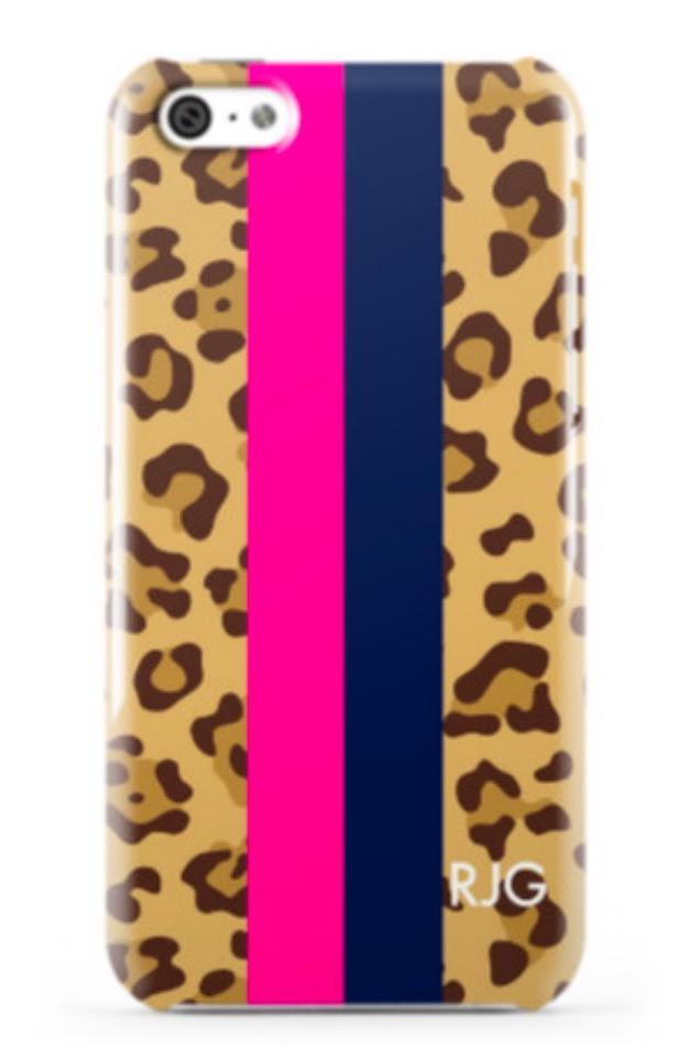 Leopard Print Stripe Phone Case